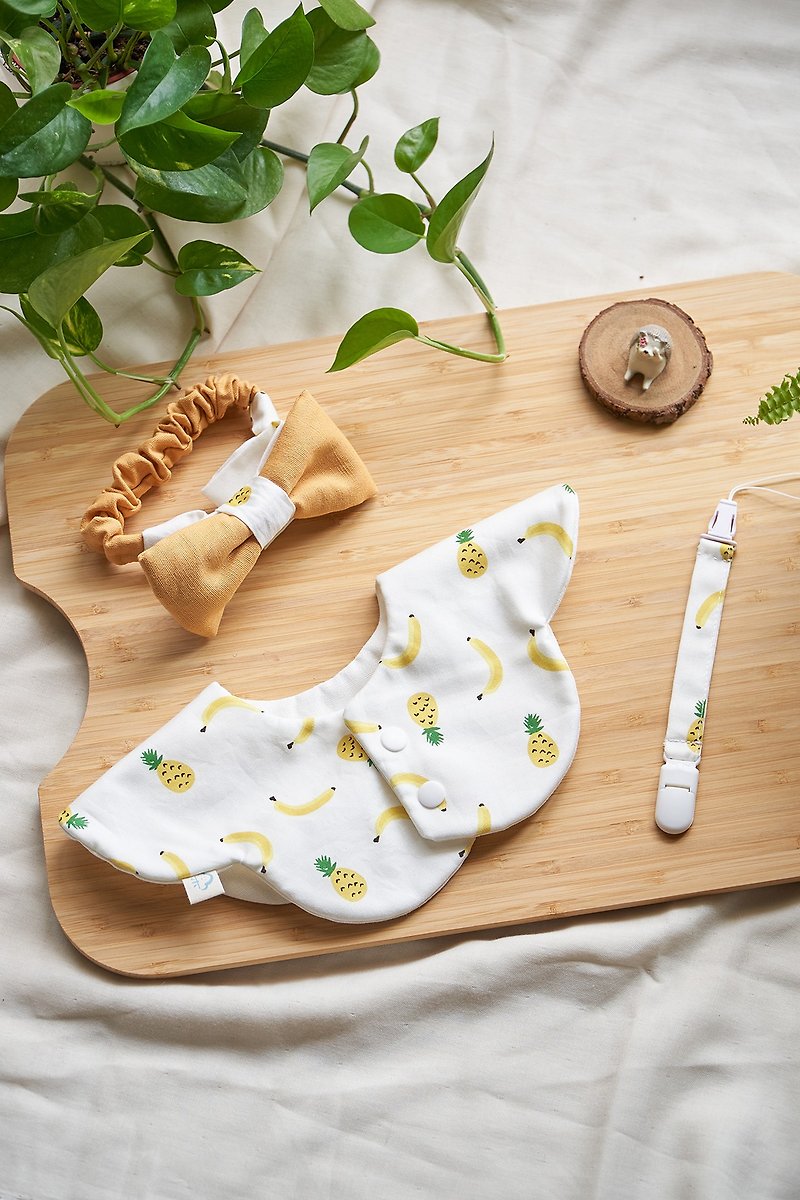 Banana Pineapple Moon Gift Set Baby Gift Set - Baby Gift Sets - Cotton & Hemp Yellow