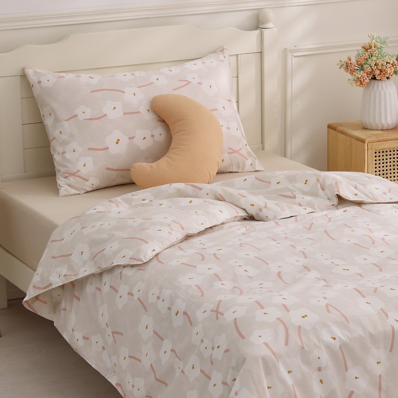 雙人/十月被/可機洗、免被套、蓋一整年的好被子-豆豆粉 - 棉被/毛毯 - 羽絨 