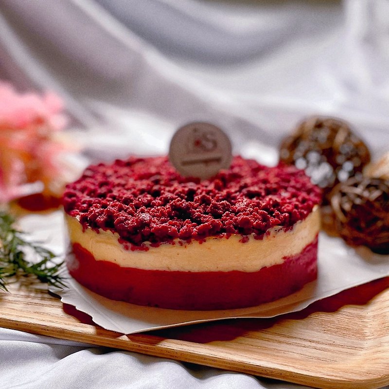 學而時shareus-小紅莓巧酥起司蛋糕 重乳酪 - 蛋糕/甜點 - 新鮮食材 紅色