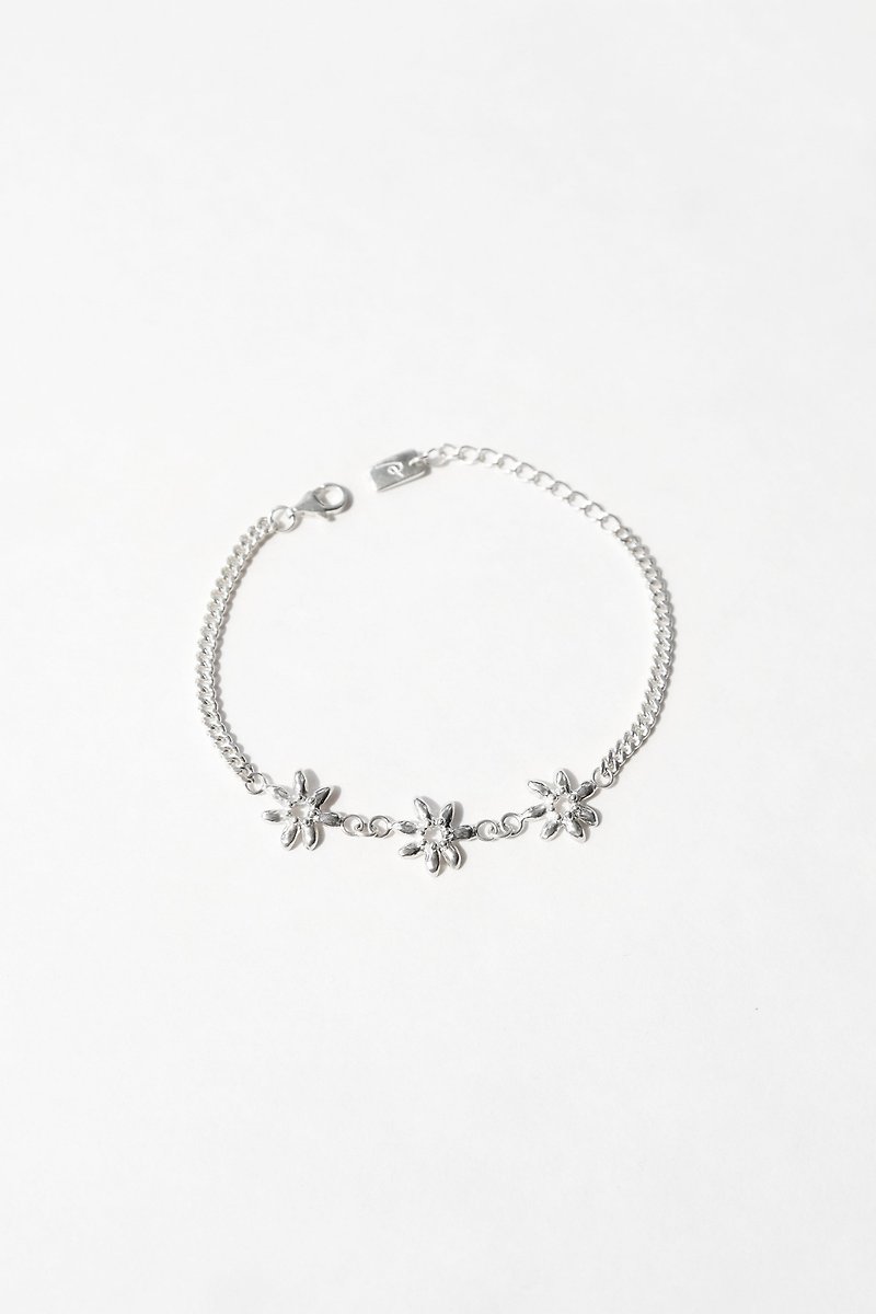 Daffodils Bracelet 冬日水仙手鍊 - 手鍊/手環 - 純銀 銀色