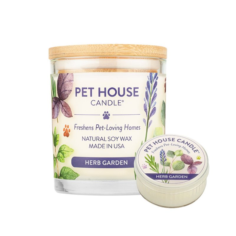 【美國PET HOUSE】室內除臭寵物香氛蠟燭-草本花園 - 香氛蠟燭/燭台 - 蠟 