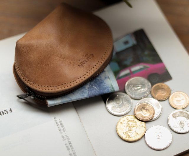 Genuine leather coin purse CALTAN leather pretty dumpling coin purse 1975ht Shop caltandesign Coin Purses Pinkoi