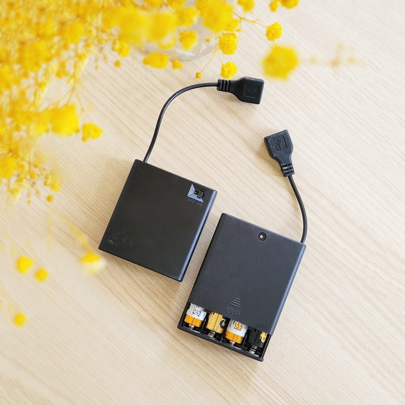 USB電池盒 / 加購專區 - 燈具/燈飾 - 塑膠 黑色
