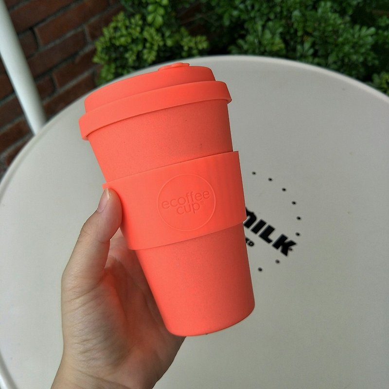 Ecoffee Cup | 14oz Environmentally Friendly Traveling Cup (Sweet Orange Orange) - แก้วมัค/แก้วกาแฟ - วัสดุอื่นๆ สีส้ม