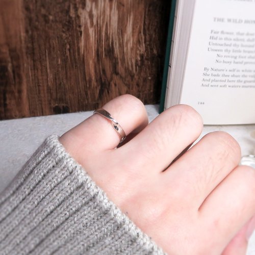 刻印カスタムメビウスシルバーメビウスナローバージョン925