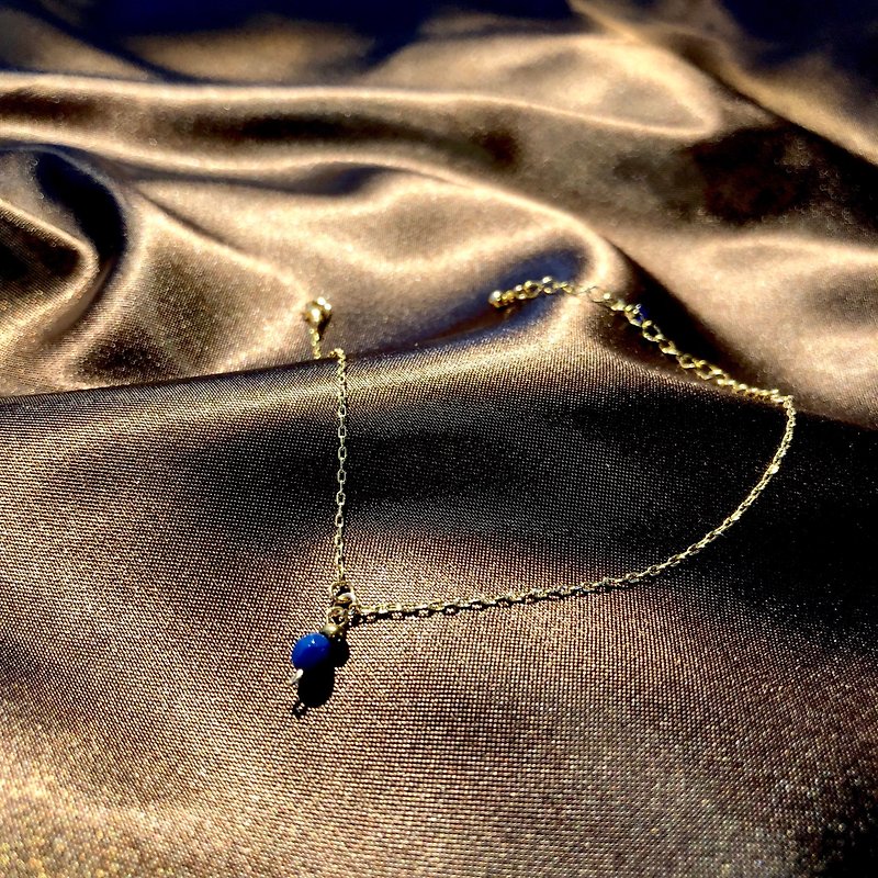 Deep sea 14k gold bracelet - Bracelets - 24K Gold Blue