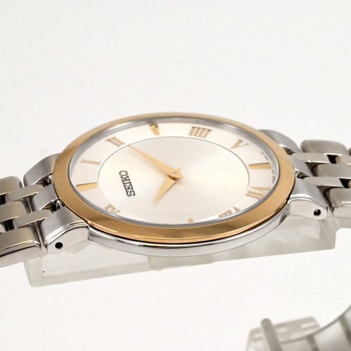 Seiko DOLCE unisex adult watch 34mm Gold/Silver Tone Dial
