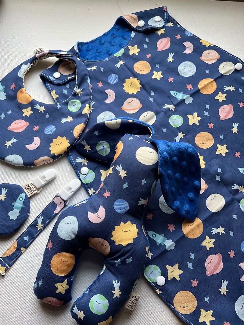 Patchwork. Handmade-Miyue five-piece luxury gift box set - Baby Gift Sets - Cotton & Hemp Multicolor
