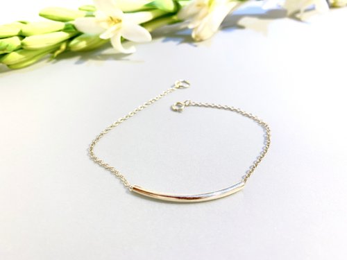 Ops手工飾品設計 Ops silver bracelet -手工/細緻/閨蜜/簡約/極細/禮物/純銀/畢業