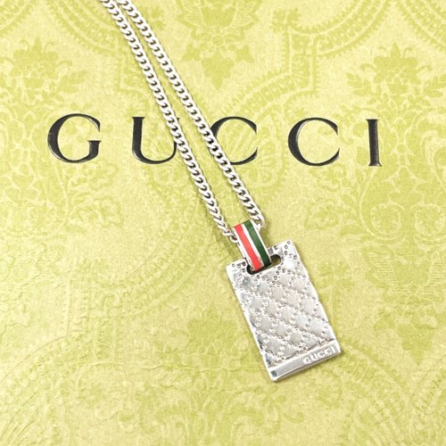日本直送 中古美品】グッチ GUCCI ネックレス ディアマンテ シェリー