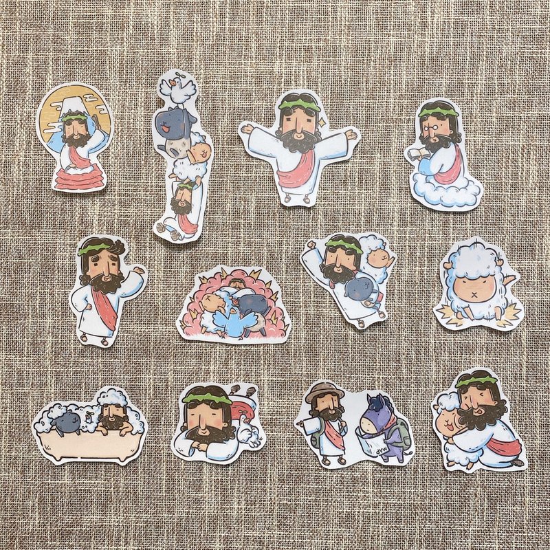 Waterproof stickers/luggage stickers/helmet stickers/laptop stickers-Various Suge (12 pieces) - Stickers - Plastic 