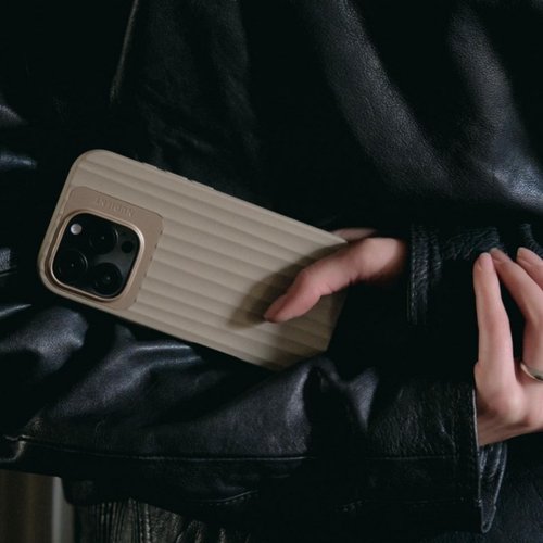 AKTI 科技館 Nudient | BOLD 立體矽膠手機殼 - 亞麻米 magsafe iPhone16,15