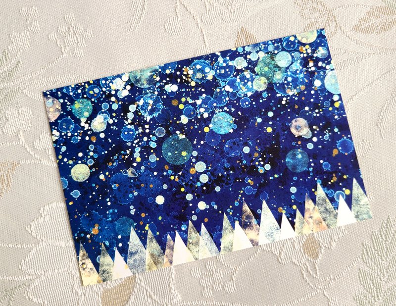 Set of 5 postcards of Snow Forest - Cards & Postcards - Paper Blue