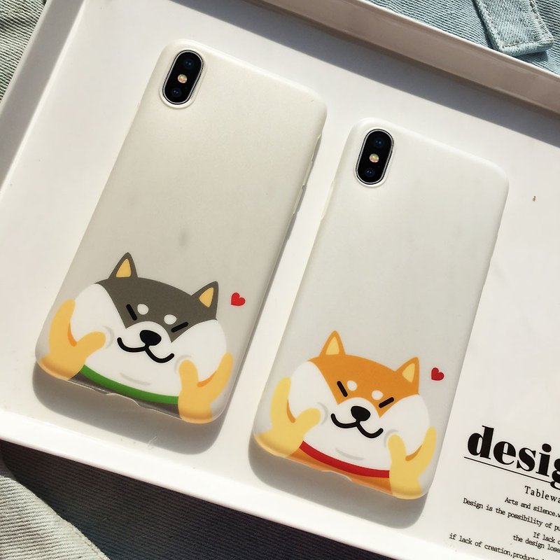 Baise Town Original Shiba Inu Shiba Apple IphoneX/6/7/8plus Dog Phone Case - เคส/ซองมือถือ - พลาสติก 