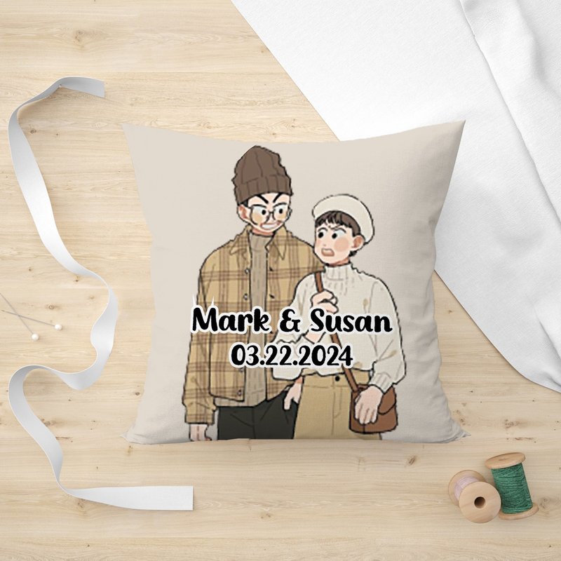 Customized Pillows Personalized Photos Furniture Gifts Decorative Pillows - Pillows & Cushions - Cotton & Hemp 