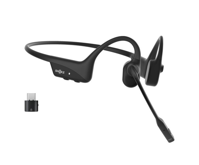 Shokz OpenComm2 UC 骨伝導通信ヘッドセット C110 (USB-A/USB-C 