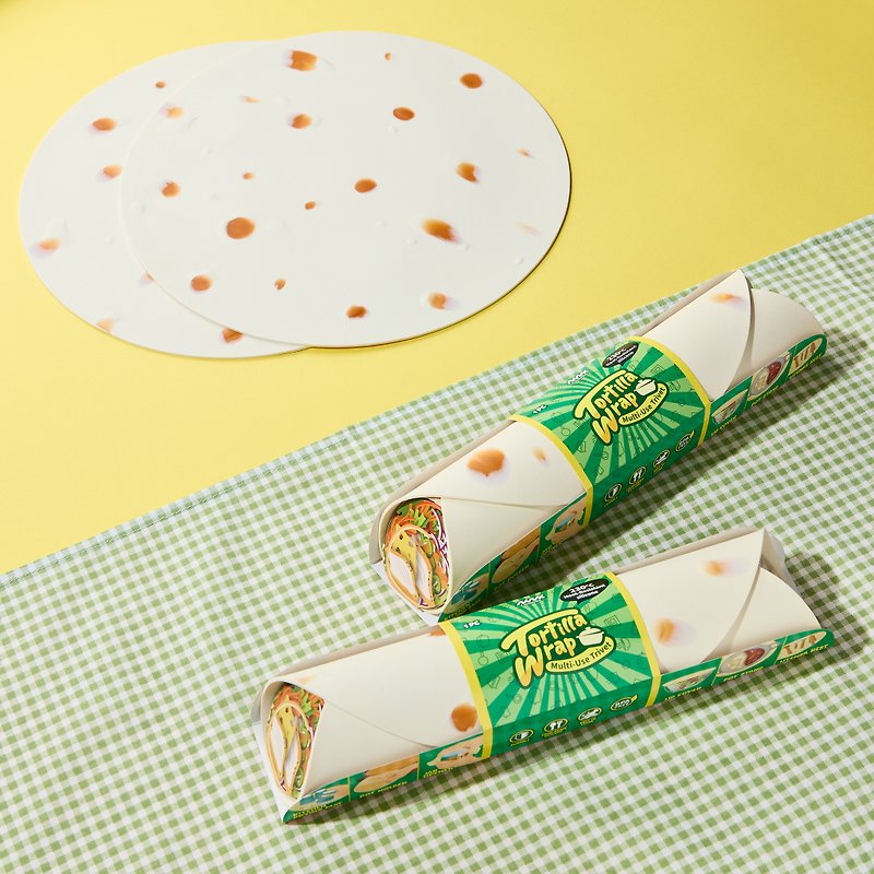 Niknax | Tortilla Wrap Multi-use Trivet - Coasters - Silicone Brown