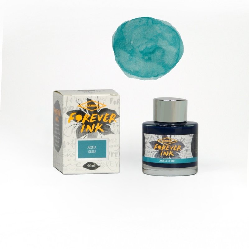 Diamine 永恆墨水 50ml - 海水藍 - 墨水/鋼筆墨水 - 玻璃 藍色