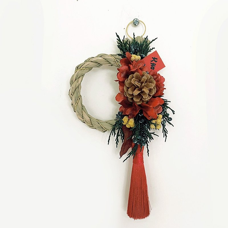 Xiaohong Fu Note with Rope | Mini Size - Dried Flowers & Bouquets - Plants & Flowers Red