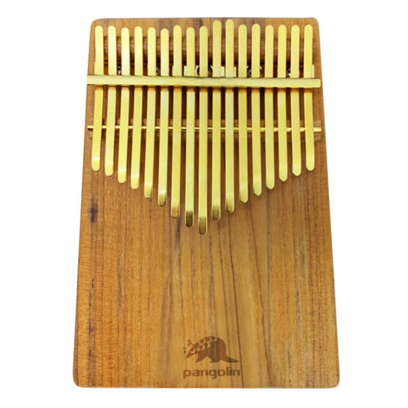 緬甸柚木金色琴鍵卡林巴琴 送調音器+書包 台灣製造 - 吉他/樂器 - 木頭 咖啡色