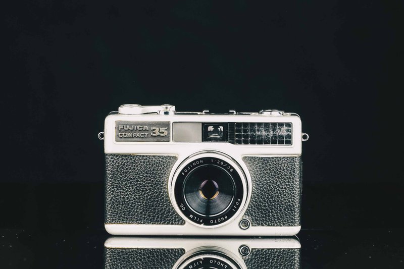 FUJICA COMPACT 35 #6018 #135 film camera - กล้อง - โลหะ สีดำ