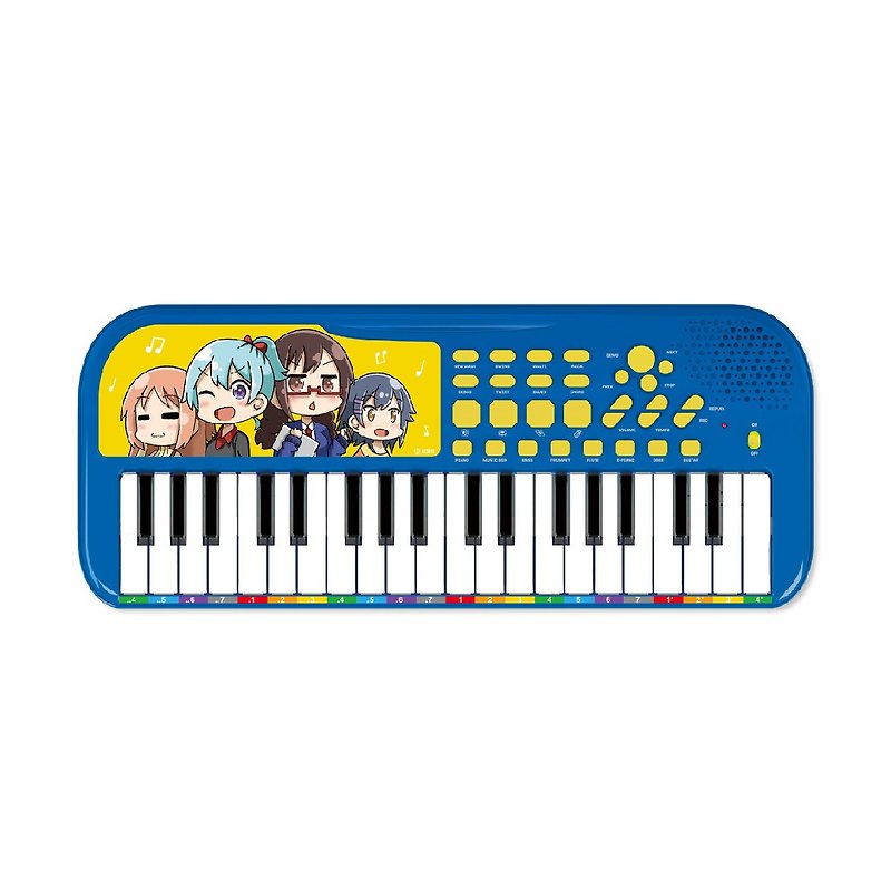 Zhiyin 37Key Electronic Keyboard | Can record & soundtrack & sound effects Children’s Day gift - ของเล่นเด็ก - พลาสติก สีน้ำเงิน