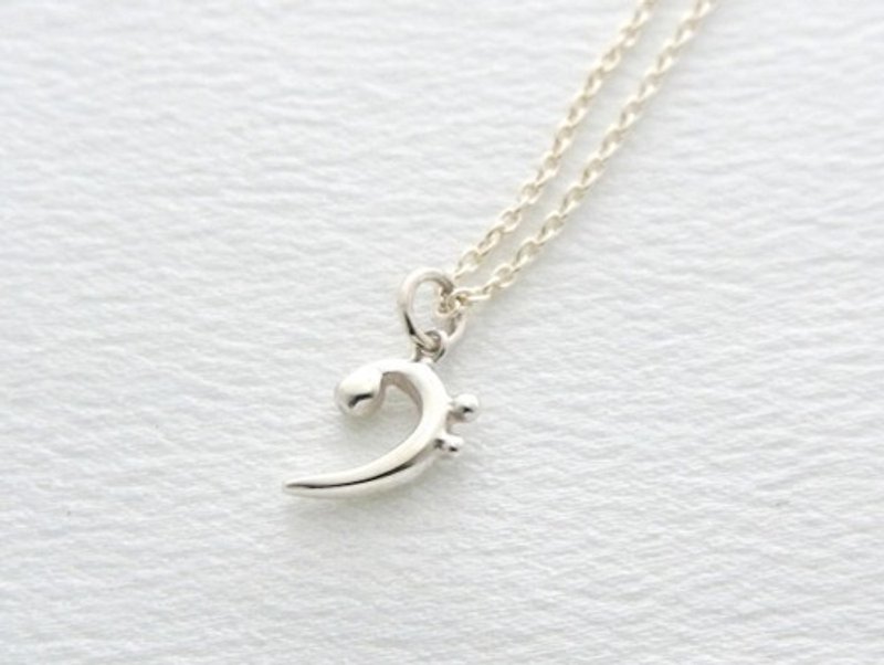 F clef Necklace - Necklaces - Sterling Silver 