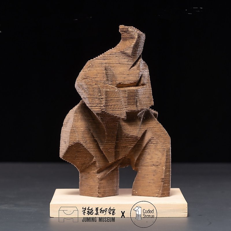 【Code Statue】Tai Chi Die Die Le 3D Puzzle Pusher I Ju Ming Art Museum Co-branded - Wood, Bamboo & Paper - Paper 
