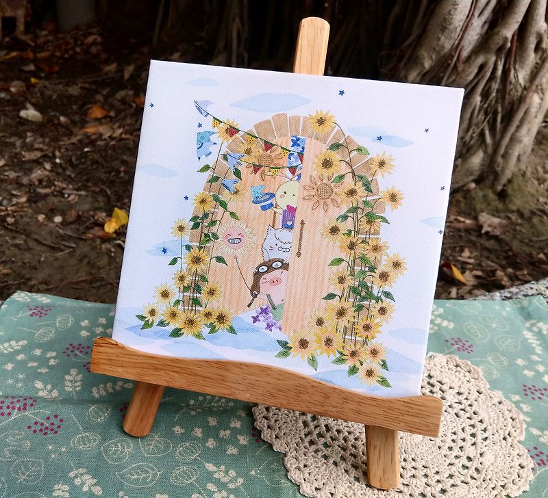 Dreaming glazed house | Picture Frame - Midsummer - Items for Display - Cotton & Hemp Yellow
