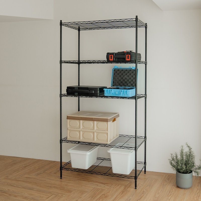 [ikloo] Heavy-duty five-layer Titlis rack/storage rack-2 colors available - ชั้นวาง/ตะกร้า - โลหะ 