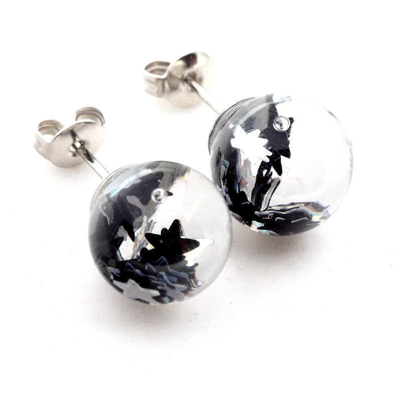 OMYWAY Handmade Water  Earrings - Glass Globe Earring - ต่างหู - แก้ว 