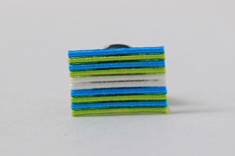 3色水引ピンバッチ - ブローチ - 紙 
