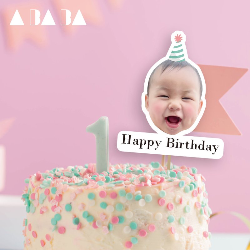 [Customization] Decoration/Party/Birthday/Birthday/Saliva Cake Insert Card-Big Words/Full Body - การ์ด/โปสการ์ด - กระดาษ 