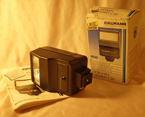 geokubanoid 復古 Cullmann C20 4020 閃光燈自動手動模式熱靴德國精美盒裝