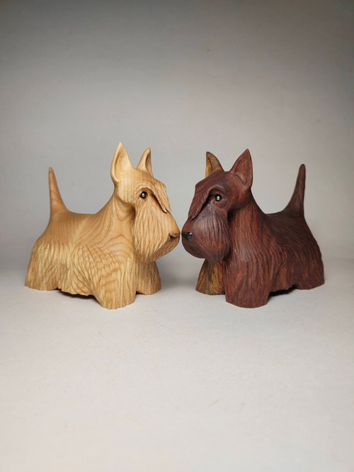 イタリア製 スコティッシュテリア かわいい犬の置物 陶器製 127-418 イタリア製 スコティッシュテリア かわいい犬の置物 陶器製 127-418