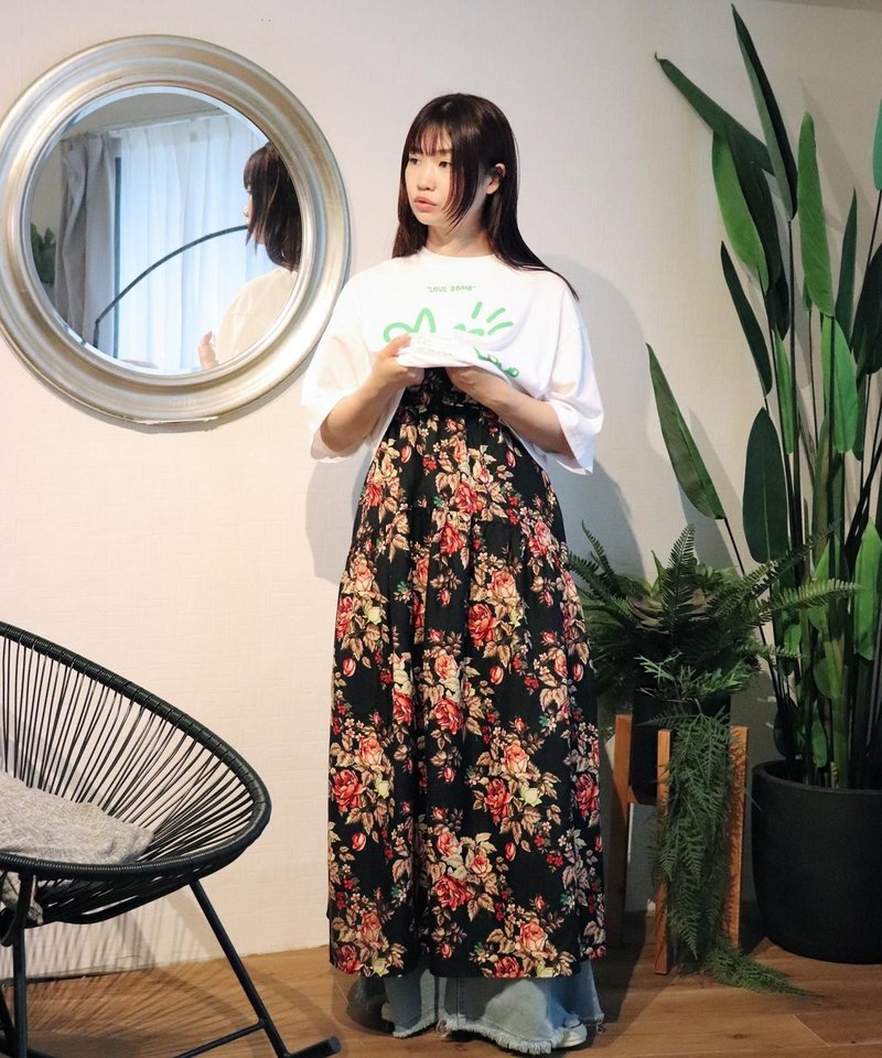 Africa tiered cami  dress 152/BED OF ROSE - 洋裝/連身裙 - 聚酯纖維 黑色