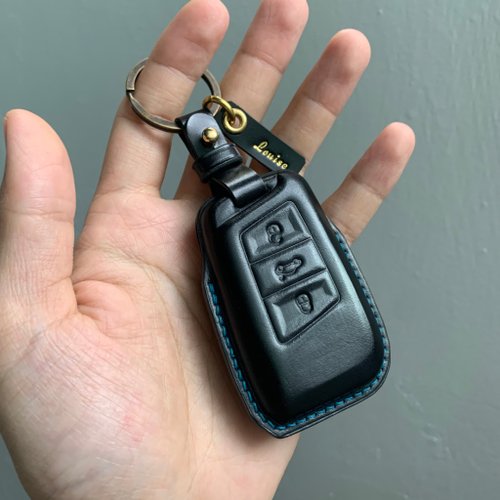 Shao Leather 手工皮件 福斯 馬臀 長版 汽車鑰匙皮套 Volkswagen tiguan allspace golf