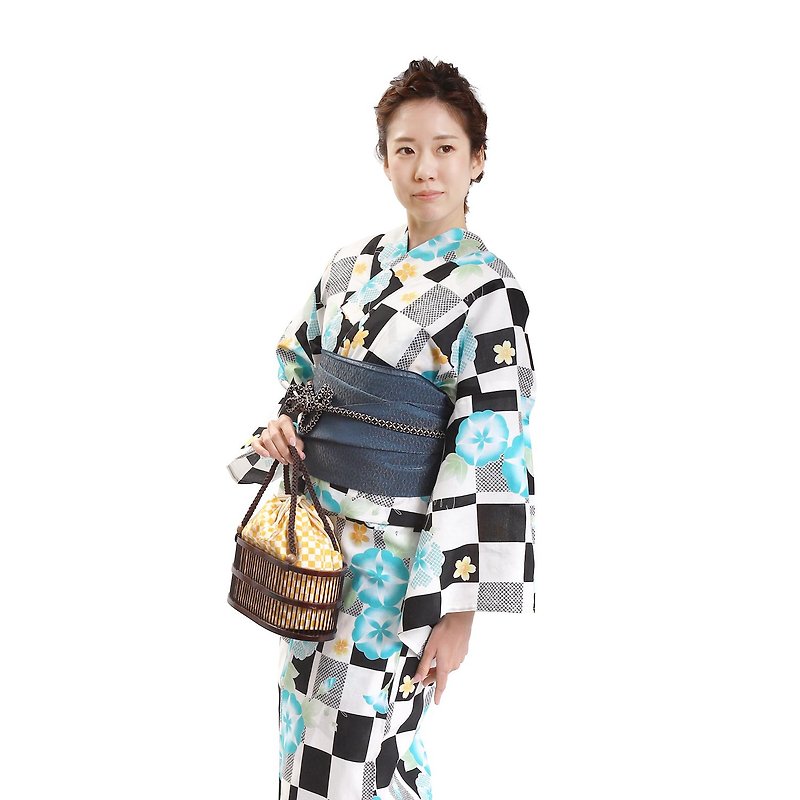 Women's Yukata Obi 2-piece set F size x04-10a yukata - อื่นๆ - ผ้าฝ้าย/ผ้าลินิน 