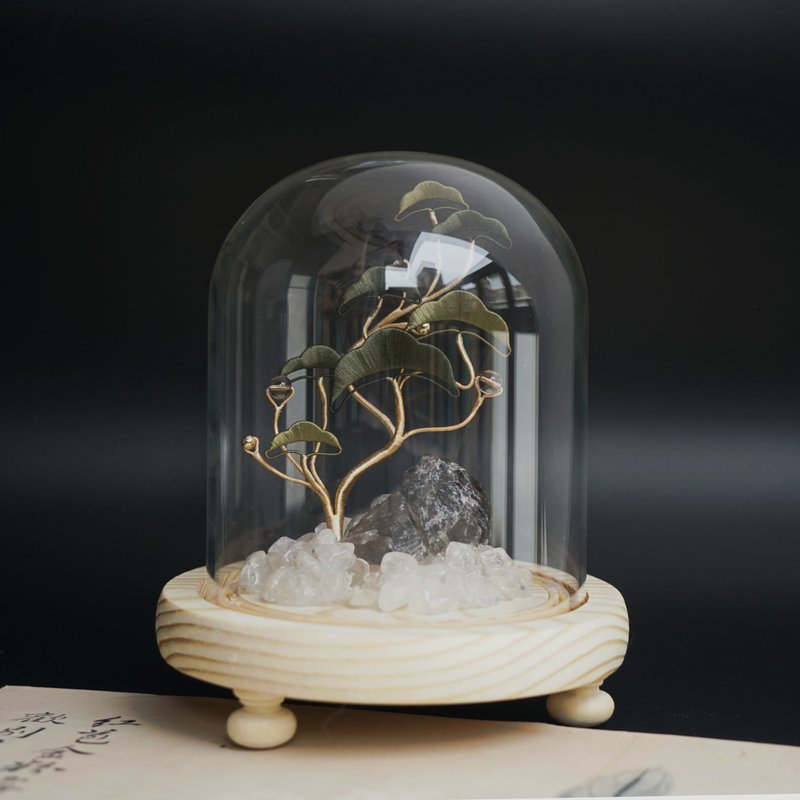 【清碩】纏花 春仔花 永生花 水晶樹 | 茶晶 白水晶 原礦 淨化 - 擺飾/家飾品 - 水晶 綠色