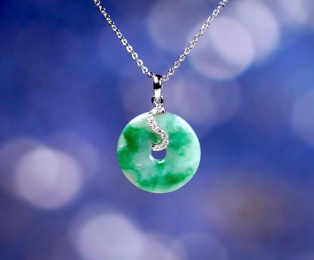 Blue Purple and Green Peace Necklace Blue Purple and Green Peace Necklace