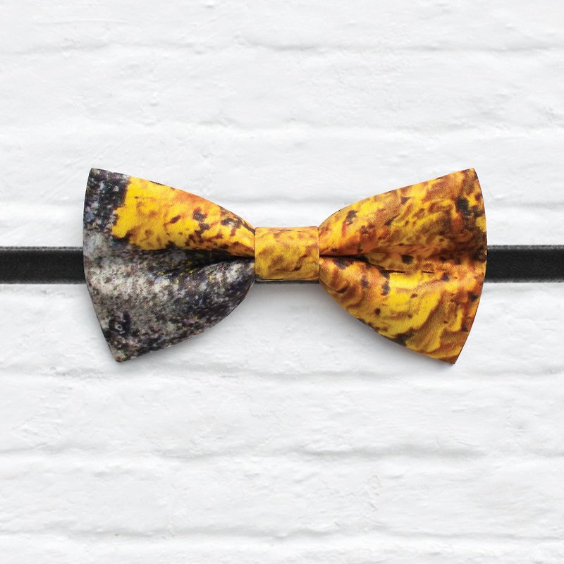 Style 0166  Marble Print Bowtie - Modern Boys Bowtie, Toddler Bowtie Toddler Bow tie, Groomsmen bow tie, Pre Tied and Adjustable Novioshk - Chokers - Other Materials Yellow