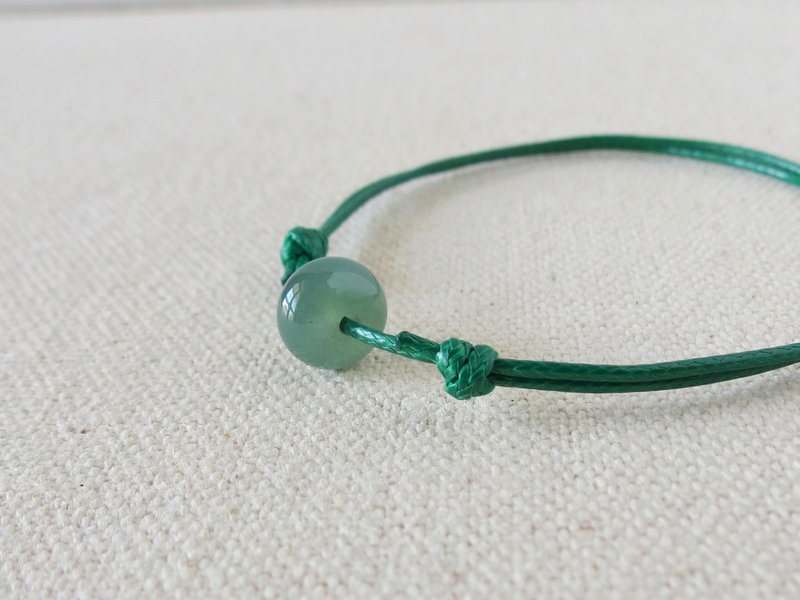 Zodiac Year [Lucky Passepartout] Emerald Korean Wax Wire Bracelet*GV04*Lucky, Anti-little - Bracelets - Gemstone Green