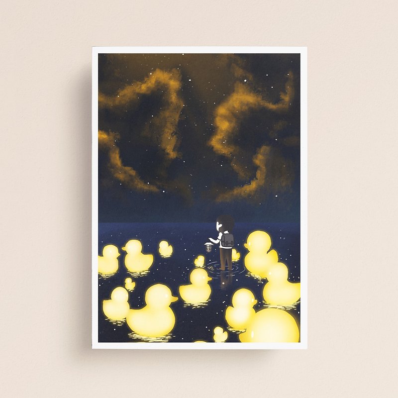 Glowing Ducky | Print - Cards & Postcards - Paper 