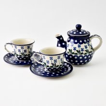 ポーランドの手作り陶器の特別な3点セット - ショップ