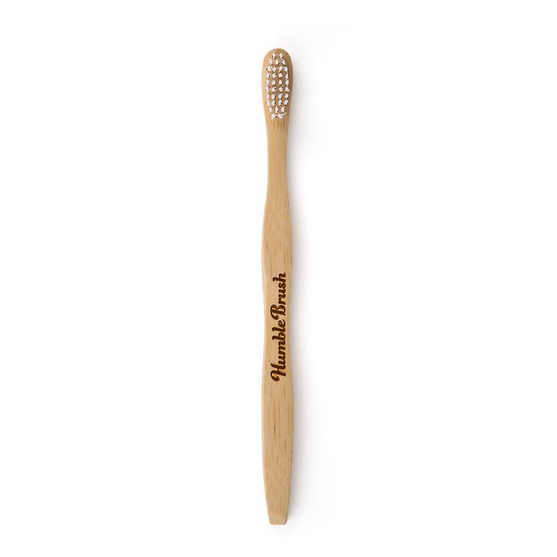 Humble Brush 瑞典竹製成人軟毛牙刷 - 白色 - 牙刷/口腔清潔 - 竹 白色