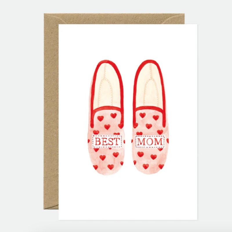 Love slippers mother card - การ์ด/โปสการ์ด - กระดาษ 