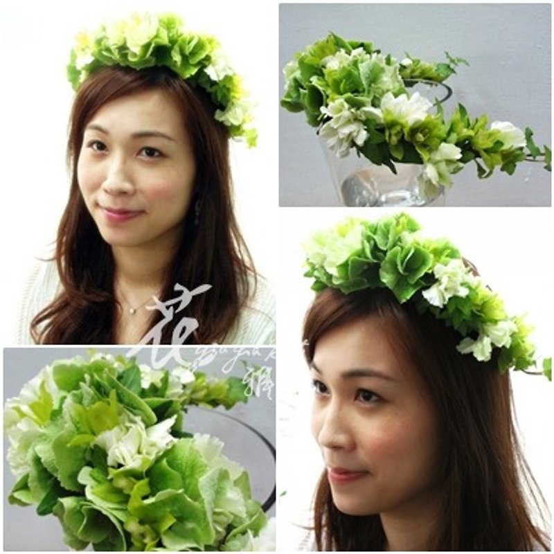 Bridal headdress - ตกแต่งต้นไม้ - พืช/ดอกไม้ สีเขียว