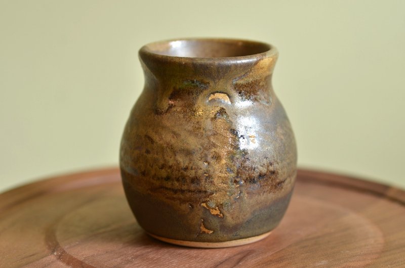 陶瓶 | 流金 - 花瓶/花器 - 陶 咖啡色