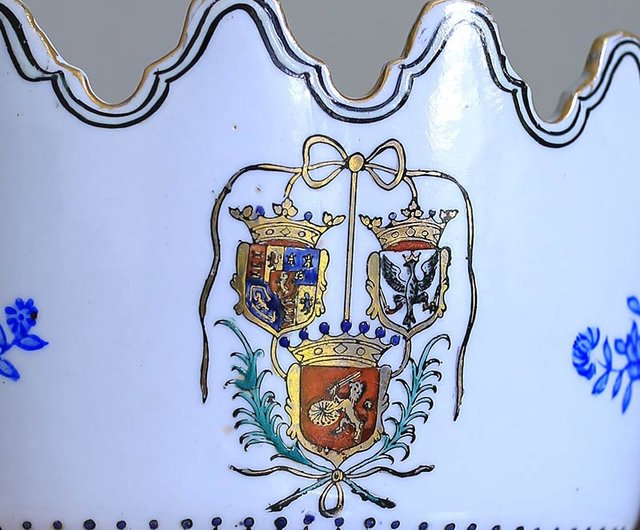 フランスヴィンテージ シェルモチーフのプレート 陶器 Vintage Ceramic Shell × Bird Motif Tray/ビンテージ France製