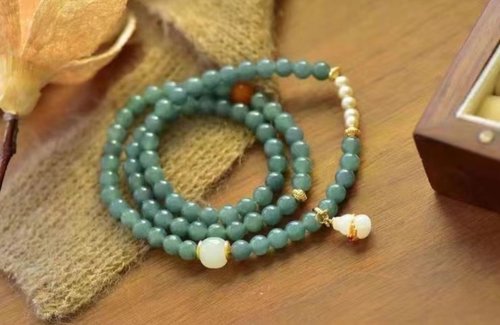 トップグレード グァテマラ 翡翠 6mm ネックレス ハンドメイド アクセサリー トップグレード グァテマラ 翡翠 6mm ネックレス ハンドメイド
